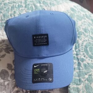 Nike Blue Golf Snapback Hat with Curved Brim